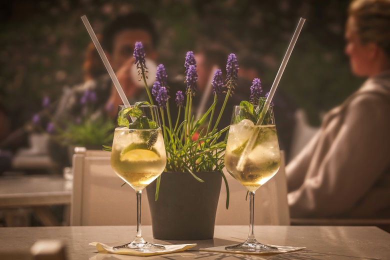 Cocktail at sunset